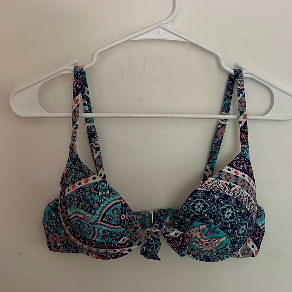 Canyon Beachwear “Sunset separates” two-piece top.
